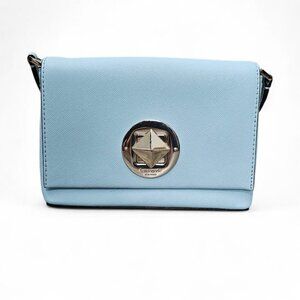 Kate Spade Newbury Lane Sally Flap Saffiano Leather Blue Crossbody Bag